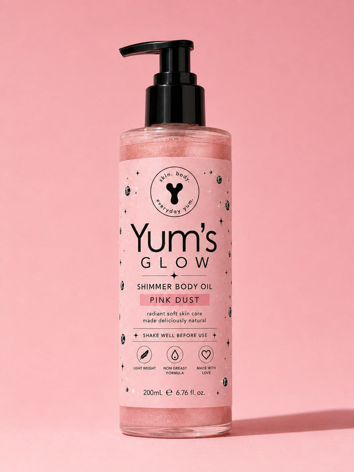 Yum's Pink Dust Body Shimmer Oil